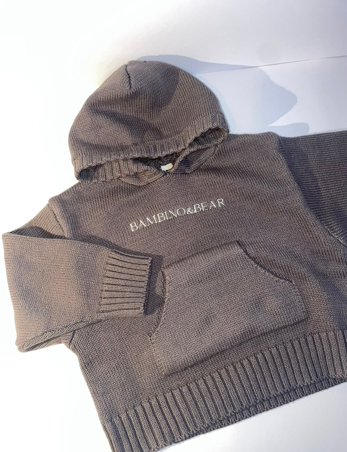 Bambino & bear knitted hoodie